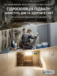 5 причин зробити гідроізоляцію підвалу цієї весни — і не пожалкувати