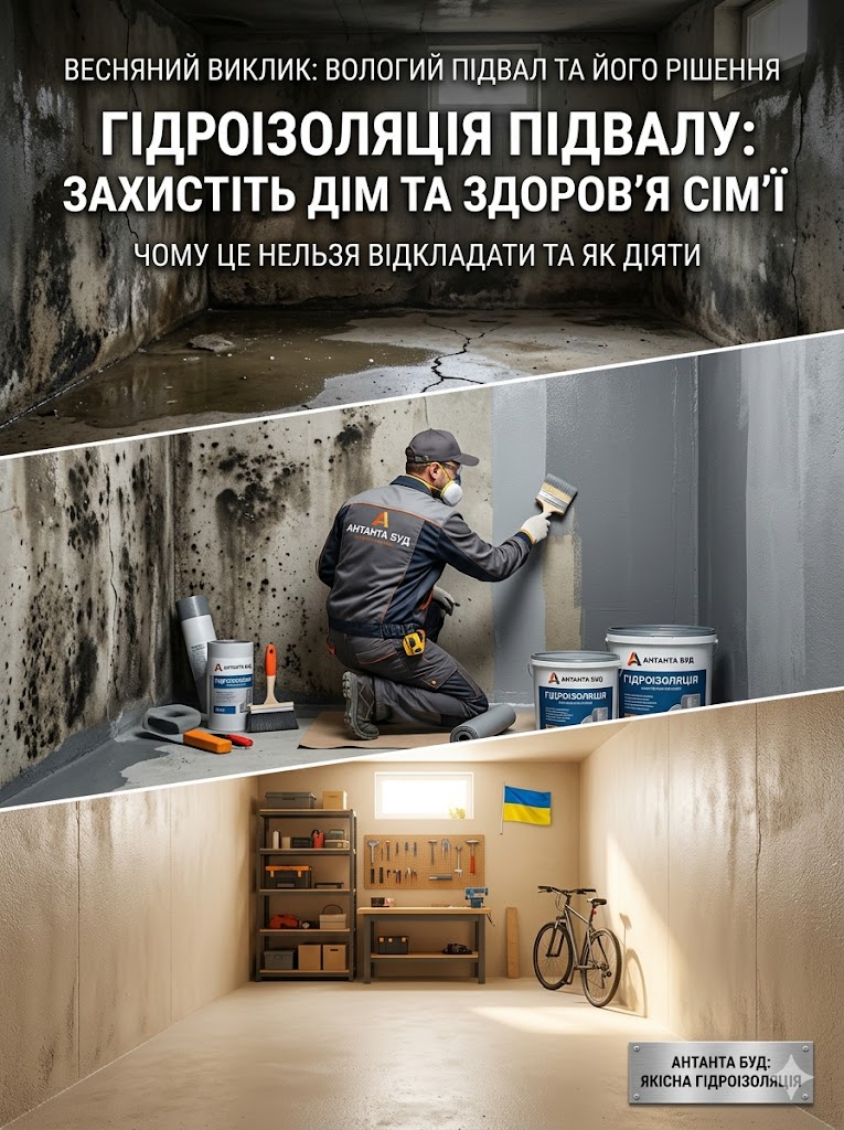 5 причин зробити гідроізоляцію підвалу цієї весни — і не пожалкувати
