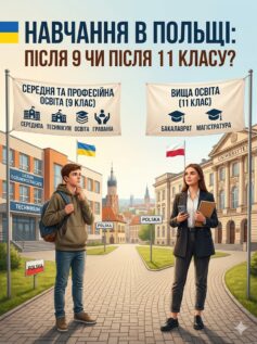 Навчання в Польщі після 11 та 9 класу – дві дороги, які легко переплутати