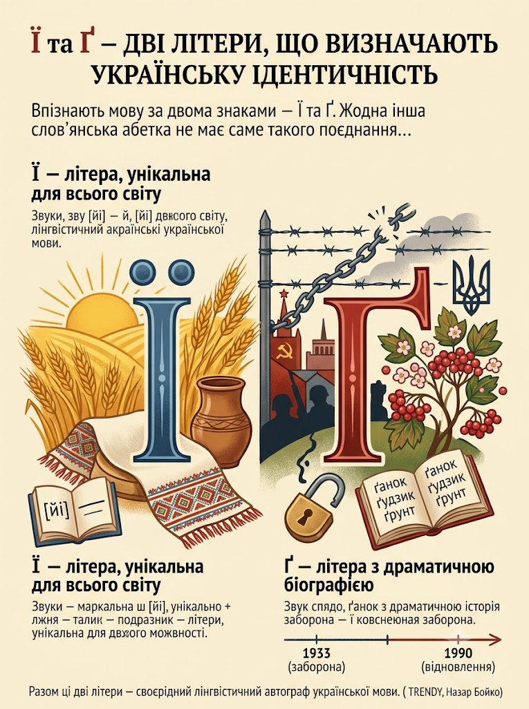 Ї і Ґ: дві літери, які роблять українську абетку унікальною