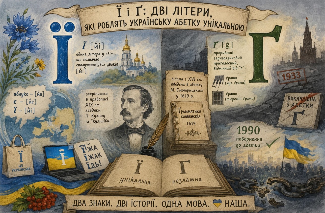 дві літери, які роблять українську абетку унікальною